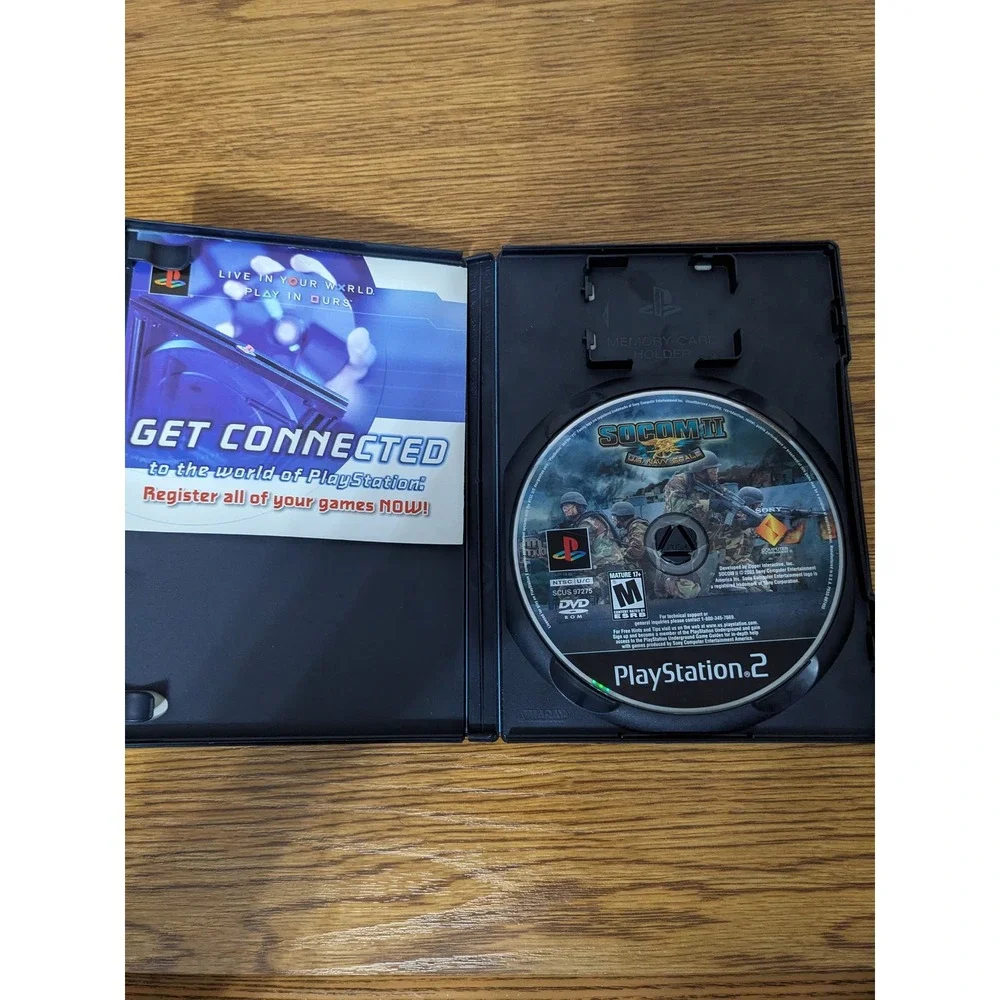 SOCOM II US Navy SEALs PlayStation 2 PS2 Game Complete w/ Case Disc‎